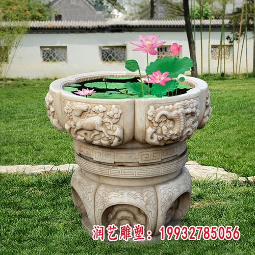 大型石雕魚缸 售樓部景觀的點睛之筆與專業加工解析